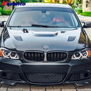 BMW 3 Series E90 09 - 12 Carbon V Style Vented Cooling Hood product image 2